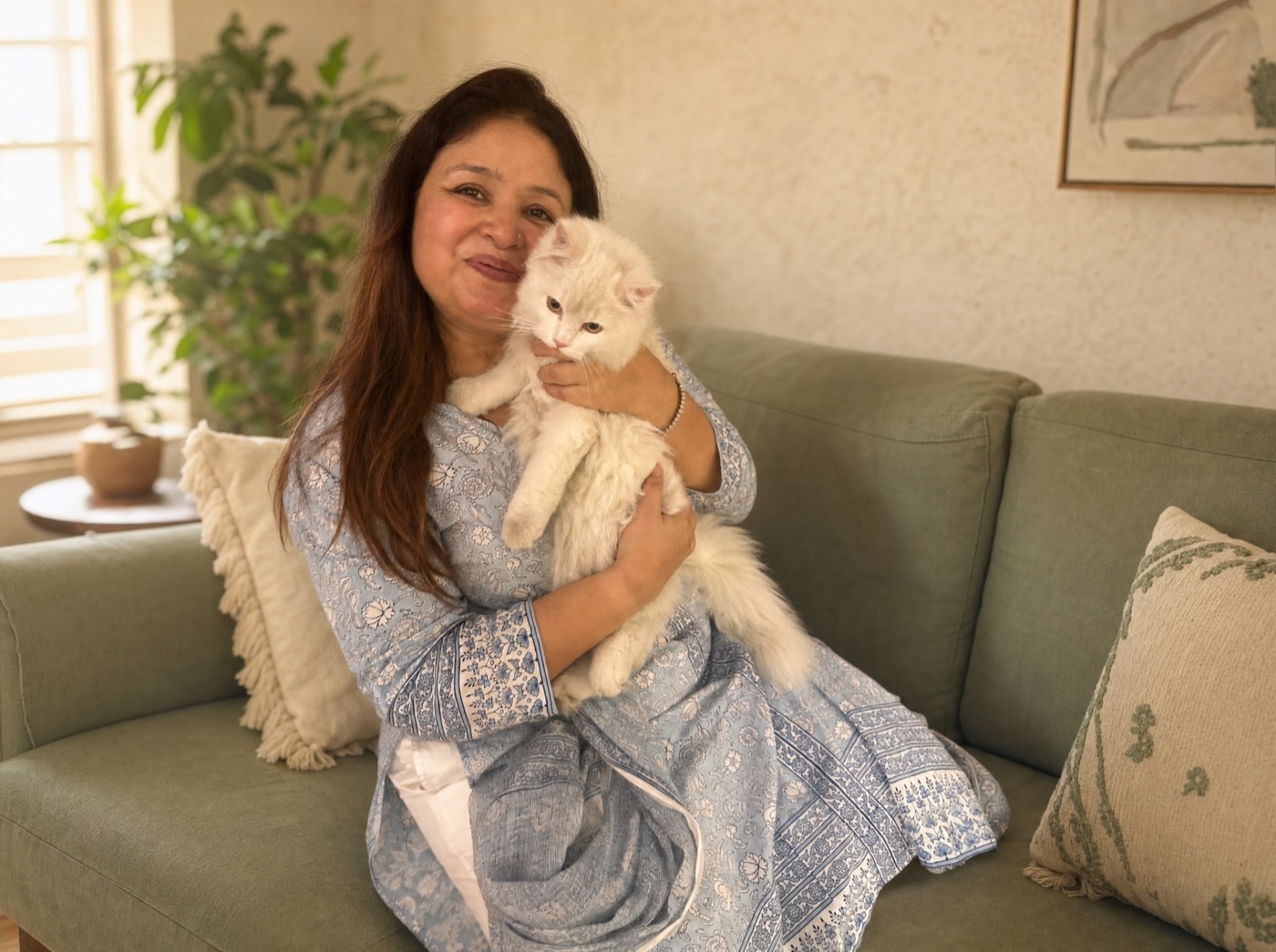 Sonika Singh at home in Delhi